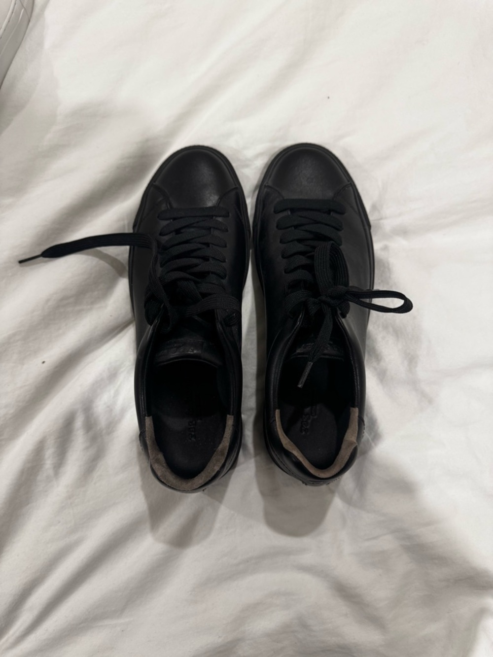 Men's Rag & Bone Classic Black Leather Sneakers